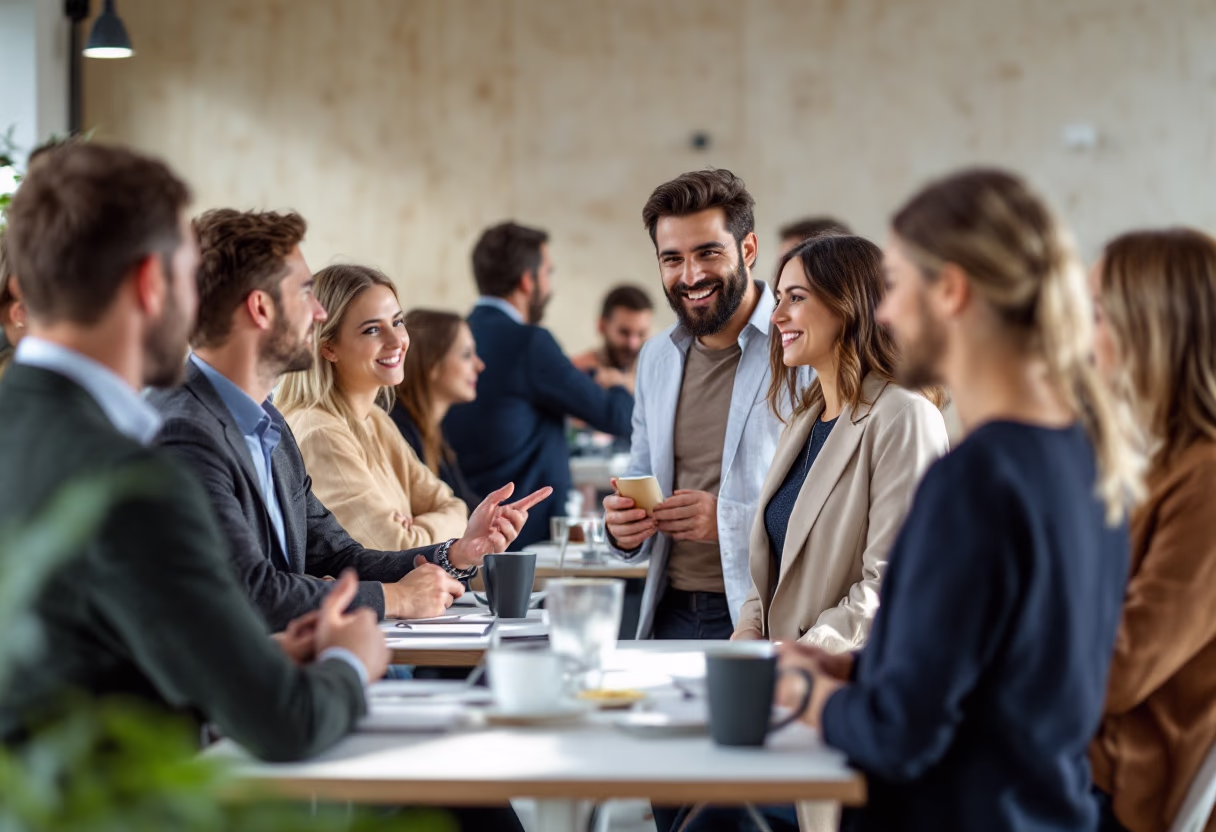 image of networking event (for a hr tech)