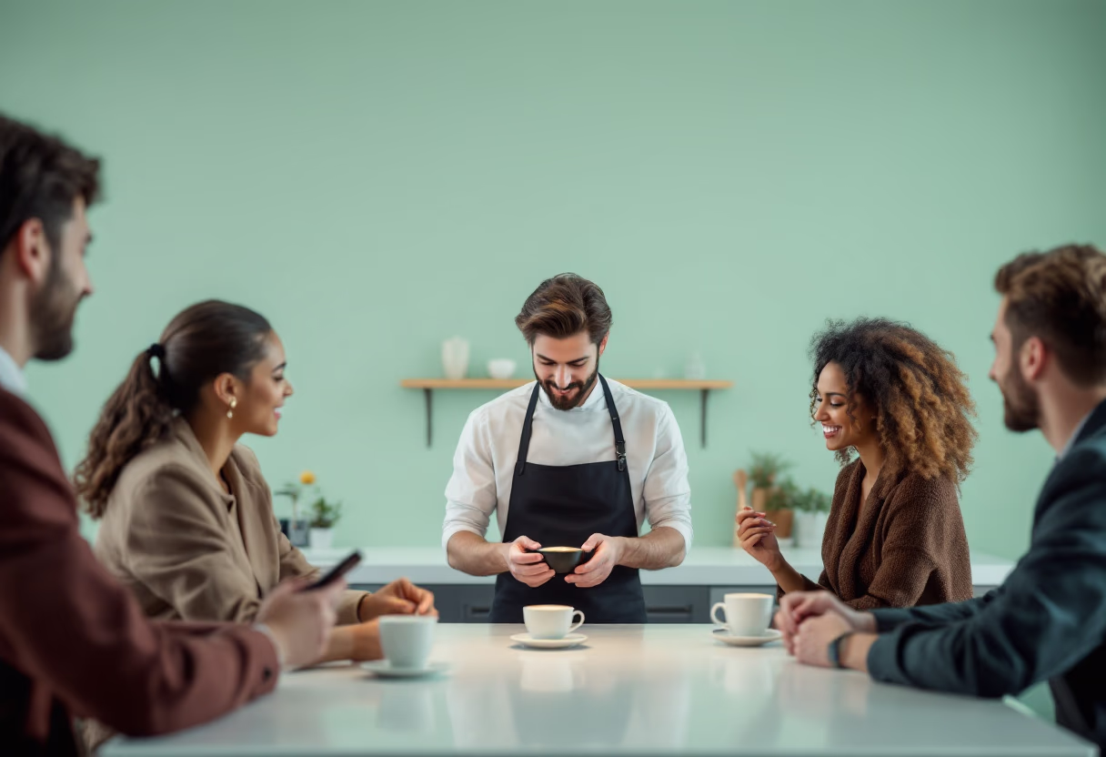 image of event at cafe