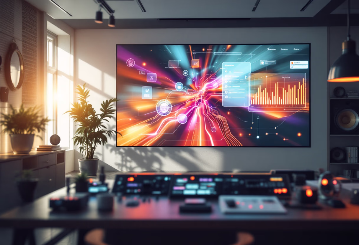 image of ai interface in an automation control room for Opsyte