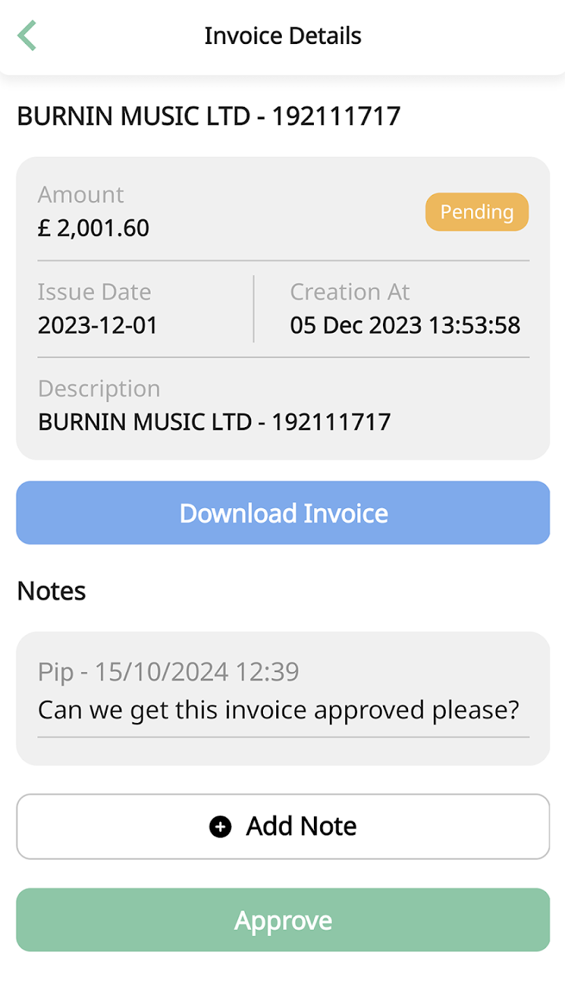Opsyte app notifications and approvals