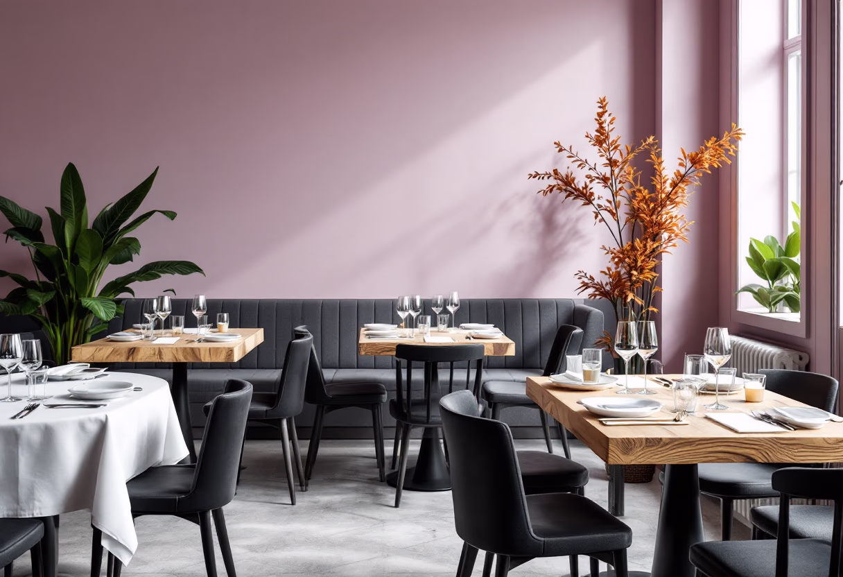 image of cozy restaurant interior (for an italian restaurant)